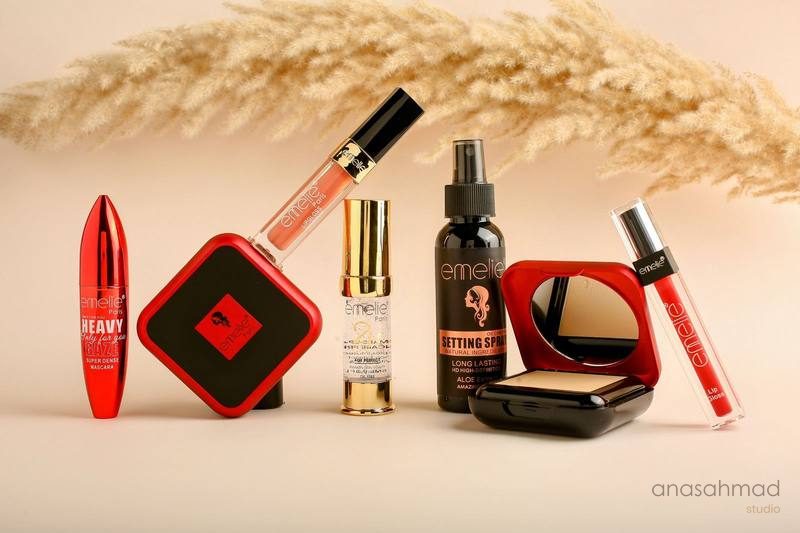Emelie Cosmetics product photography by Anas Ahmad Studio